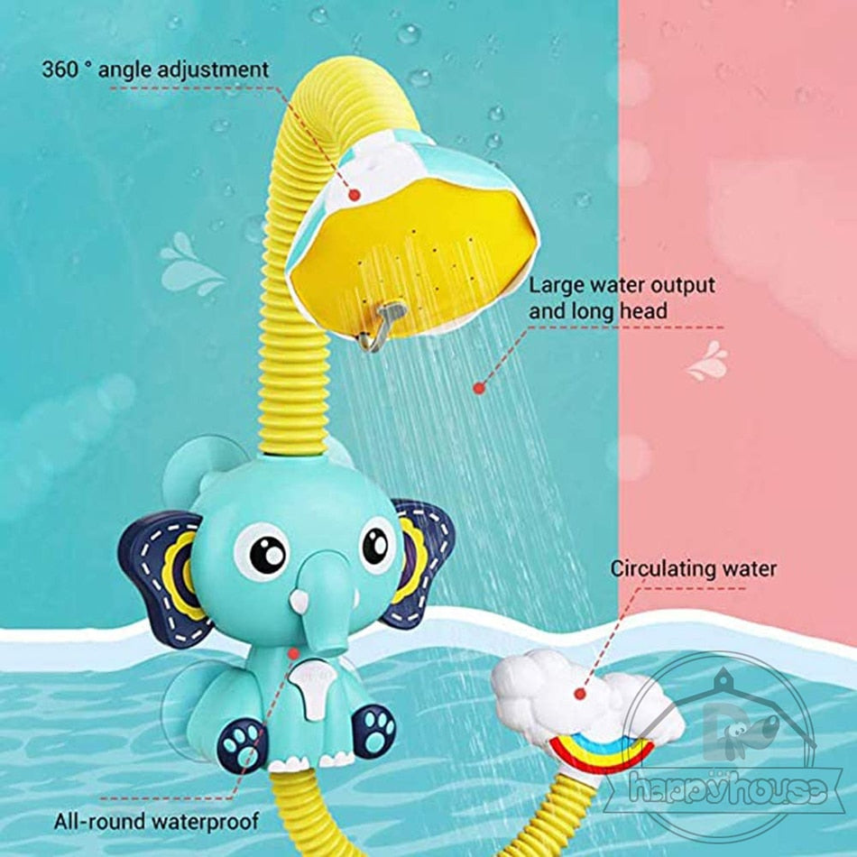 Baby Elephant Sprinkler Bath Toy - LivinJoyfully365