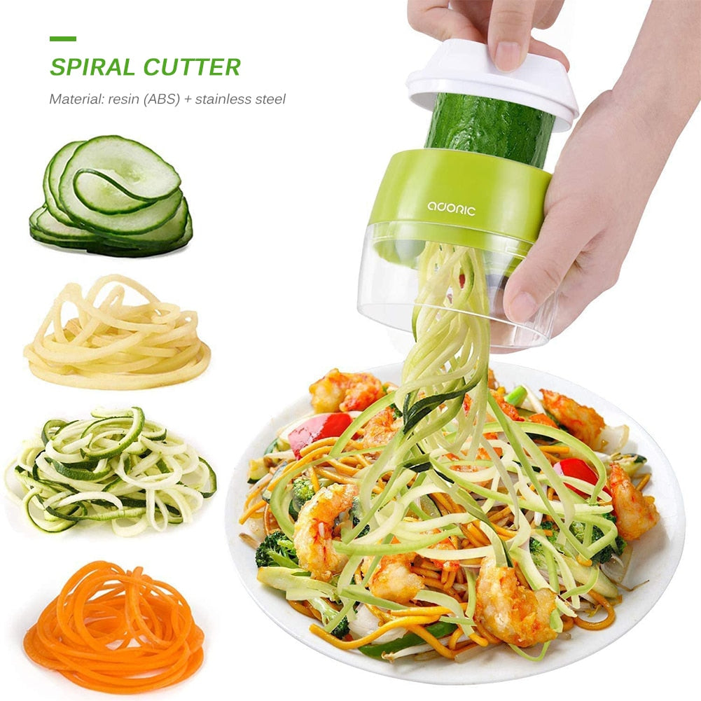 Adjustable Spiral Cutter Grater