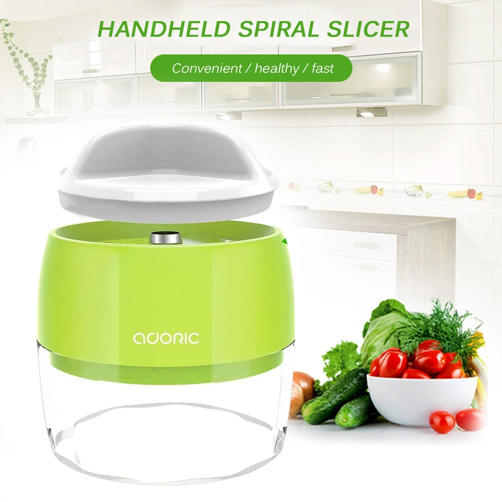 Adjustable Spiral Cutter Grater