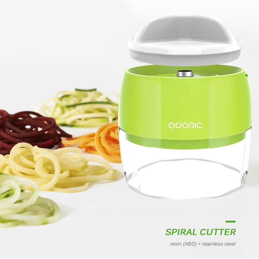 Adjustable Spiral Cutter Grater